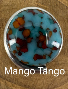 Crooked Diamond in Sea Foam, Mango Tango, Deep Blue Sea and Earth
