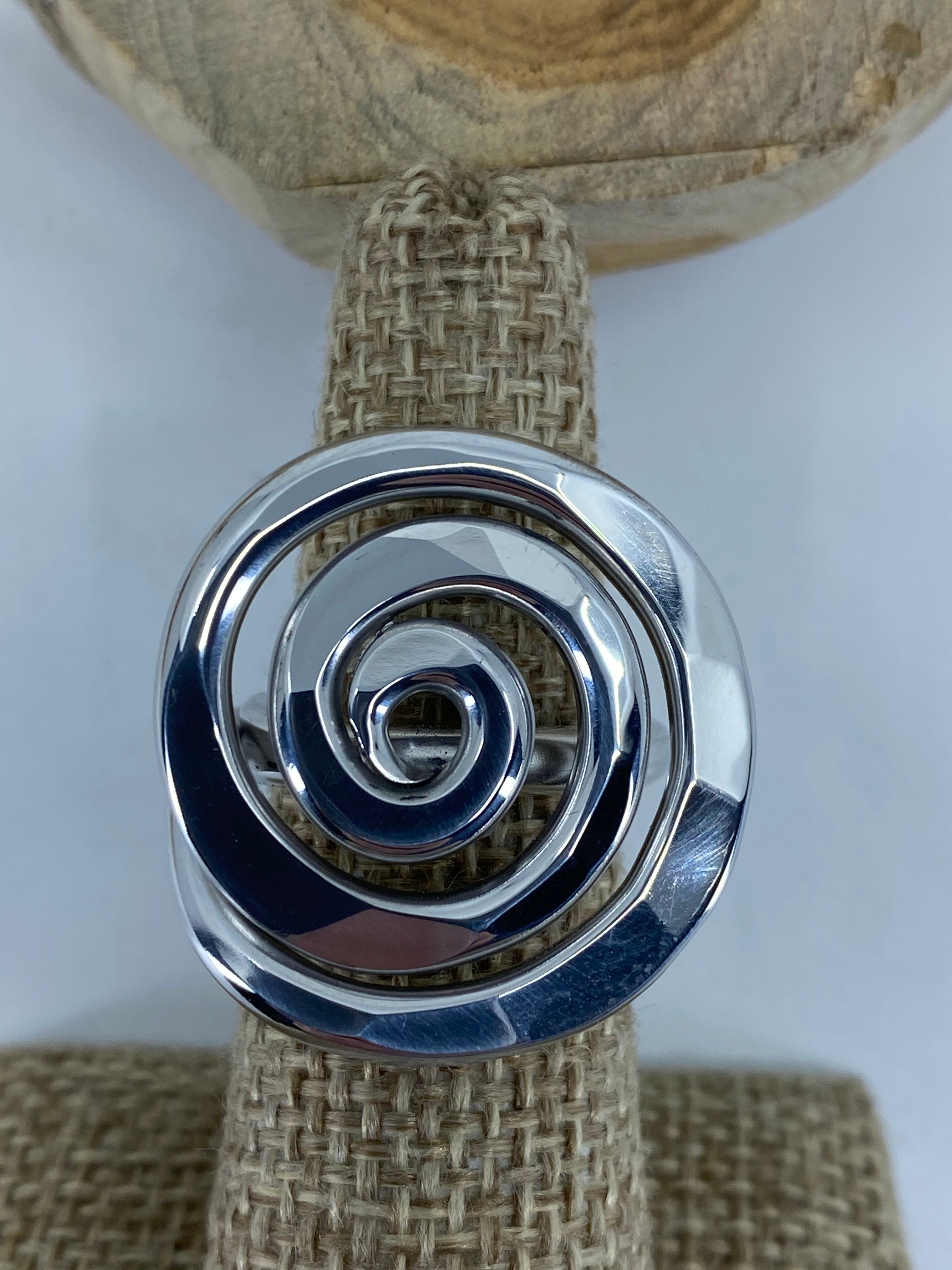 TK361 - High polished (no plating) Stainless Steel Ring with