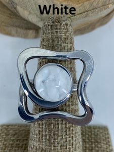 Open Square Curl Ring