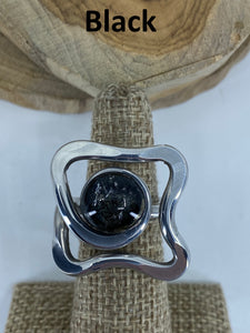 Open Square Curl Ring