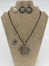Load image into Gallery viewer, Open Curly Q in Granite, Dalmation and Seaglass

